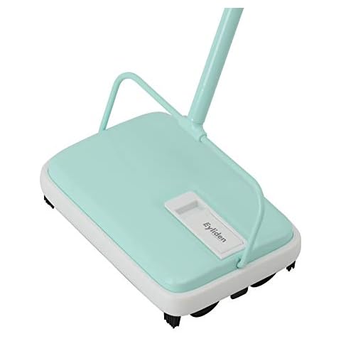 Eyliden Carpet Sweeper, Mini Size Lightweight Hand Push Carpet Sweepers - No Noise, Non-Electric - Easy Manual Sweeping, Automatic Compact Broom Only for Carpet Cleaning Cover