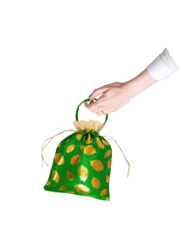 Image of VIG Enterprises Silky And Shiny Potli Batwa Bags /Thamboolam Bags For Wedding Party Return Gifts Party Gifts For Guest-
