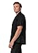 Adar Uniforms, Universal Scrubs for Men - Zippered Short Sleeved Scrub Jacket - 607 - Black - 2X