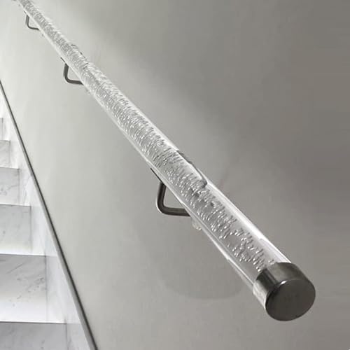 Garde-corps en acrylique pour éviter les chutes dans l'escalier avec ce kit balustre robuste