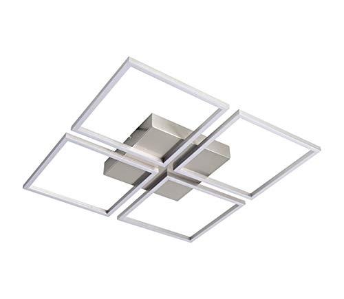 Paul Neuhaus 8191-55 INIGO Deckenleuchte, stahl 4xLED-Board 8W 3000K Innenleuchte, IP20