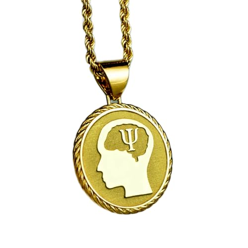Collier thème psychologie grecque 24 mm LKBEADS, le cadeau mixte idéal