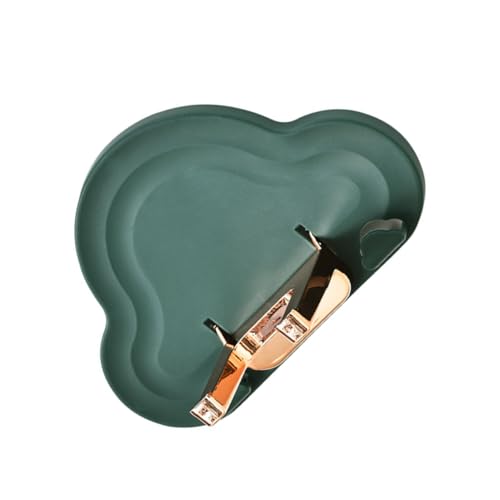 Gogogmee 1Pc Wall Mounted Hair Dryer Holder No Punching Design for Easy Installation Space Saving Bathroom Storage Rack Organizer for Hair Tools