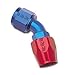 Full Flow Hose End 45 Deg. End Anodized AN Size -6