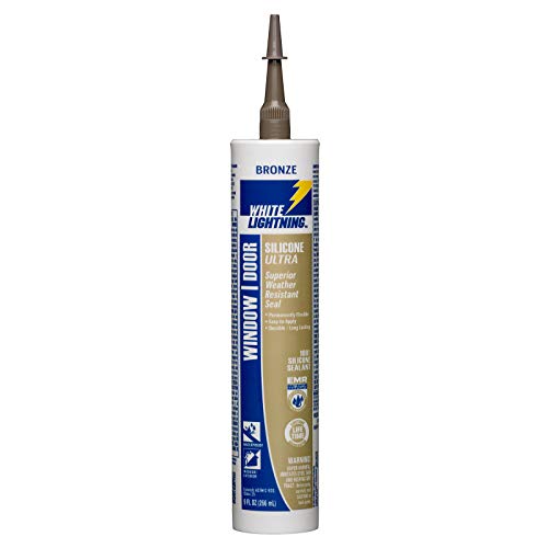 White Lightning W31103510 Silicone Ultra Window and Door Sealant, Bronze, 10 fl. oz. #1