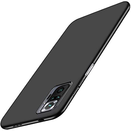 Image of Mobile Back Cover Case for Xiaomi Redmi Note 10 (Silicone Case|CameraProtection|Black SC1510)