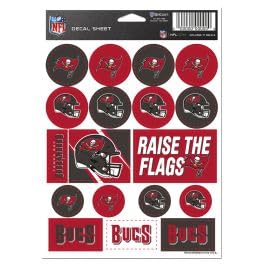 Tampa Bay Buccaneers Feuille d'autocollants vinyle pour déco NFL