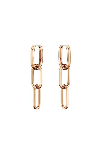 BOSS Jewelry Ohrringe mit Gliedern für Damen Kollektion TESSA in Nelkengold - 1580202