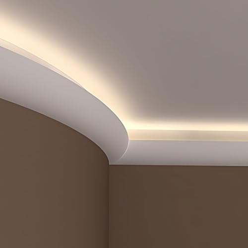 Cornisa flexible moldura techo poliuretano Profhome 150225F pretratada 200cm 4