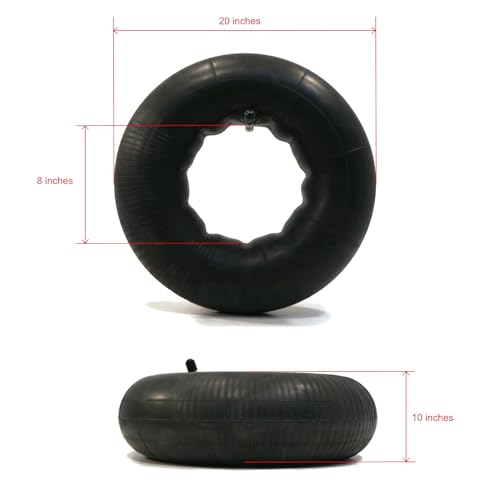 The ROP Shop | (4-Pack Tire Inner Tube 20x10-8 with TR13 Straight Stem for J. Thomas TU-4107