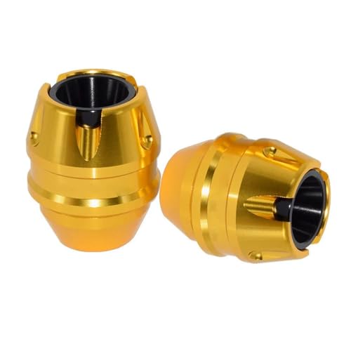 Image of Vagary Golden Anti Drop Fork Frame Slider Motorcycle Wheel Front Fork Frame Sliders for BMW, Kawasaki, R15 V3, V4, R15M, MT15, Universal for Bike