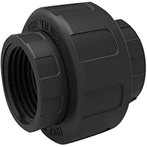 Jobe Valves J-ADF100 Garden Hose Adaptor, 3/4" GHT x 3/4" NPT with Swivel, 150PSI, Black UV Reinforced Nylon Material with Nitrile Seals Cover