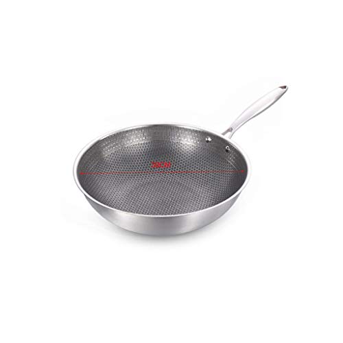 Wok de acero inoxidable con mango desmontable y antidezlizante miniatura 2