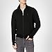 Lacoste Men's High Neck Zip-Up Sweatshirt, Black, Medium