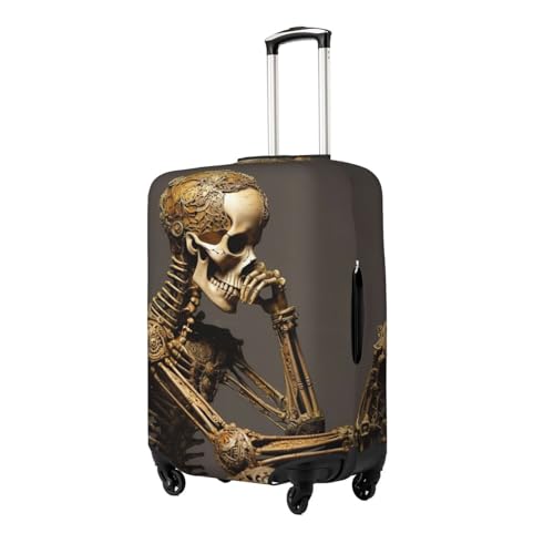 Interesting Skeleton Print Luggage Suitcase Cover Protector Luggage Washable Covers With Concealed Zipper2