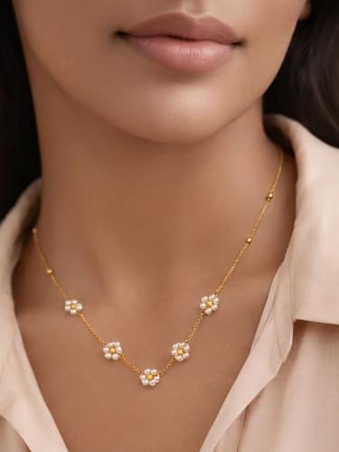 Image of Rubans Demi Fine Stainless Steel Necklace Chain Link Gift for Women & Girls
