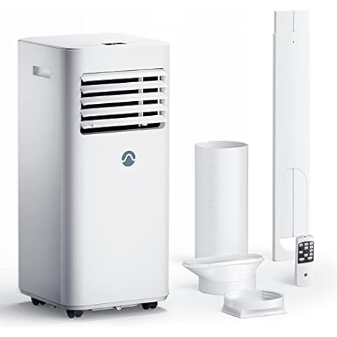 Portable Air Conditioners, 10000 BTU Portable AC for Room up to 450 Sq. Ft., 3-in-1 AC Unit, Dehumidifier & Fan with Digital Display, Remote Control, Window Installation Kit, 24H Timer, Sleep Mode Cover