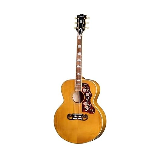 Epiphone Inspired by Gibson Custom 1957 SJ-200 Jumbo Acoustic Electric, Antique Natural with Hard Case