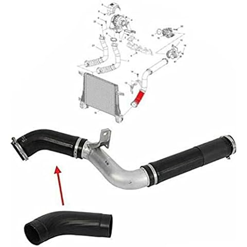 MKAREPART Turbo Intercooler Hose Pipe Compatible with Vauxhall/Opel Antara Chevrolet Captiva 2011-On 95383819 (Left_Lower) Cover
