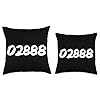 02888 Zipcode Warwick Rhode Island Hometown Pride Zip 02888 Throw Pillow #2