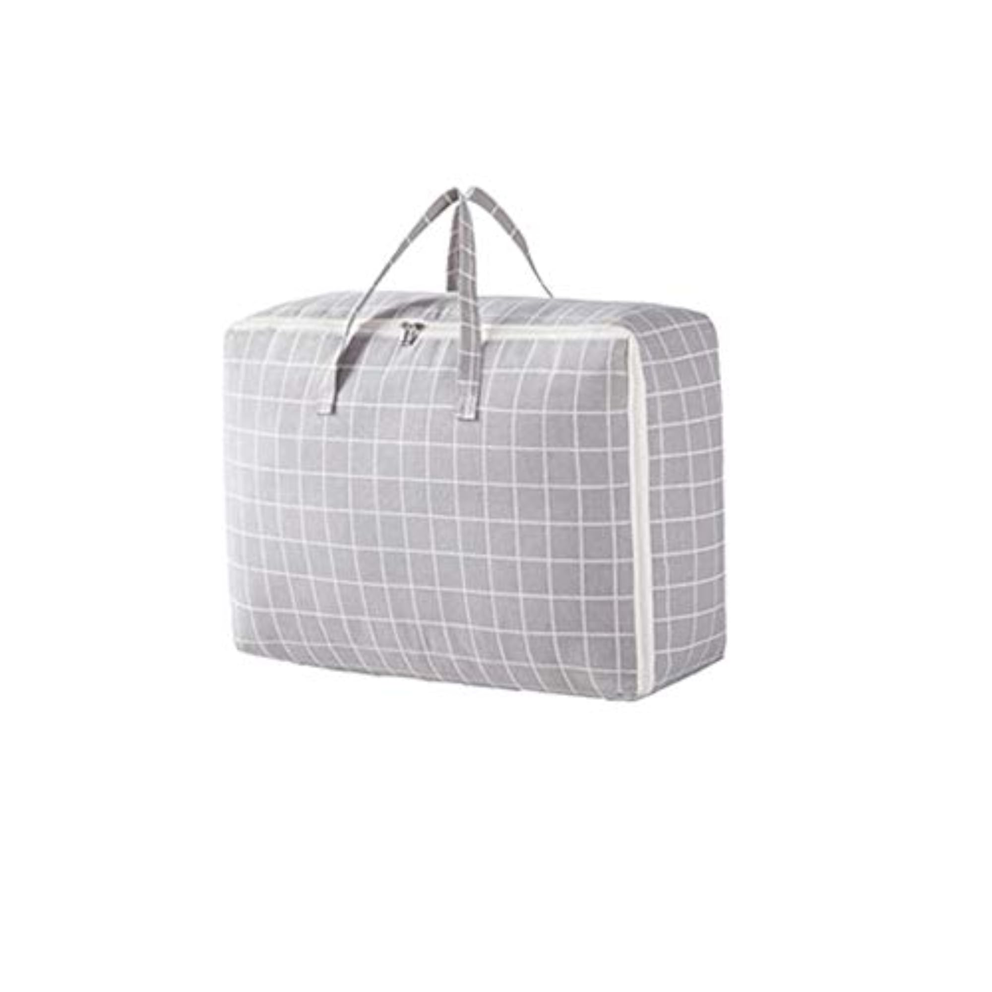 Plaid Damp-Proof Storage Bag for Bedding and Pillows