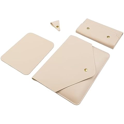 Benfan Tablet Sleeve 9.7-11Inch Compatible with iPad Pro 11,iPad 10th,Surface Go 3 10.5,iPad Air with Small Pouch, Mouse Pad and Cord Organizer, Color Beige Cover
