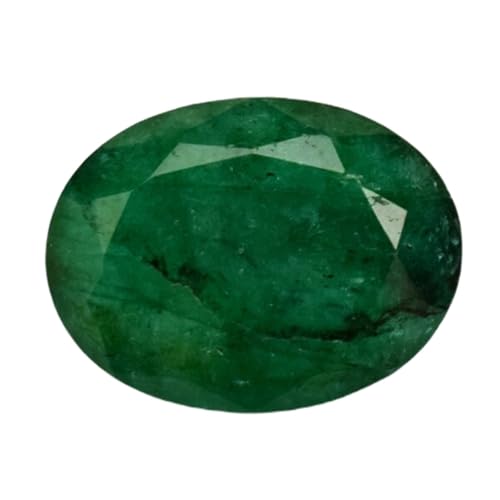 Émeraude naturelle ovale facettée de 15,58 mm pour haute joaillerie et colliers uniques