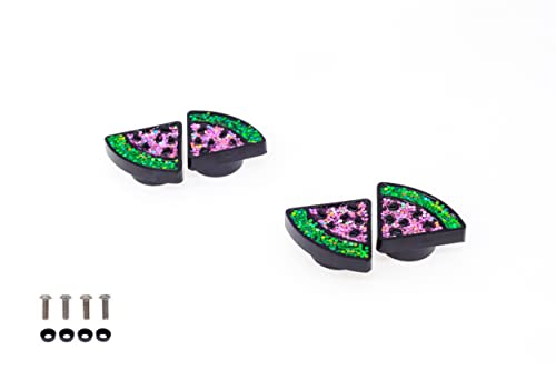 Image of FD&D Multiple Use Shining Screw Cap, Pink Watermelon Pattern with M5 Machine Screw