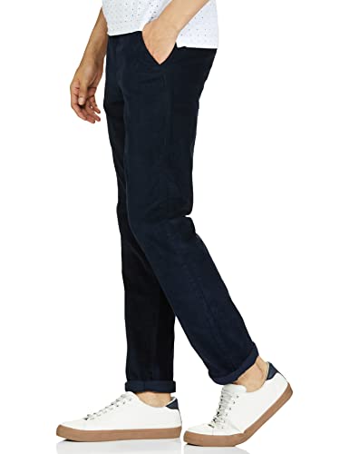 Image of Colorplus Men's Cotton Blend Solid Pattern Contemporary Fit Flat Front Casual Trouser