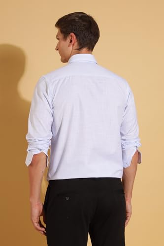 Image of Fyltr Men's Regular Fit Shirt - Full Sleeve | Functional Pocket | Button Down Collar | Formal Shirts for Men