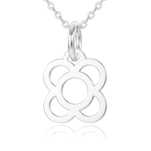 Collar mujer plata con Panot Flor de Barcelona - Colgante mujer...