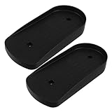 Gatuida 2 Stück Kunststoff-Fußpedale für Fitnessgeräte – Schwarze, feste Pedale für Ellipsentrainer und Rudermaschinen – Ersatzteile für Stepper-Plattformen für Heimfitnessgeräte