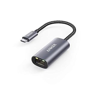 Anker PowerExpand USB-C naar Gigabit Ethernet-adapter, aluminium, compact design, USB-C ethernetadapter, voor MacBook…