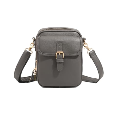 Smoderate Unisex Messenger Bag Trendy Storage, Multi-layer Women's Leather Bags