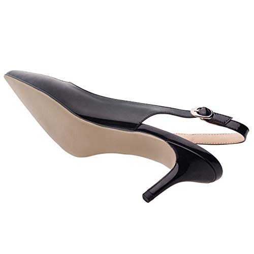 JOY IN LOVE Kitten Heels for Women Slingback Pumps Sandals Pointy Toe Pumps4