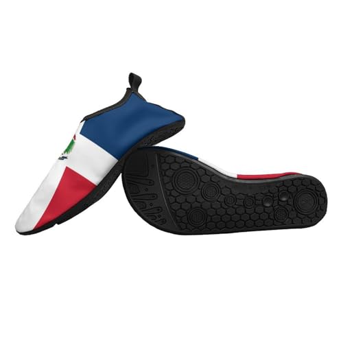 Dominican Republic Flag Water Shoes for Women Men Quick Dry Swim Beach Shoes for Swimming Pool2