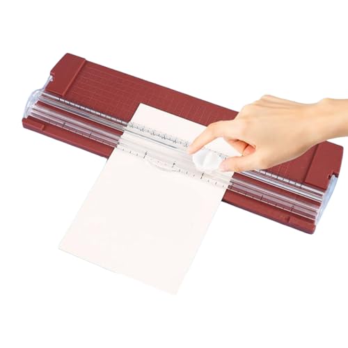 Teksome Coupe Papier - Massicot de Précision | Outil de Loisir Créatif Portable pour Projets Photos Cartes Coupons Scrapbook Etiquettes