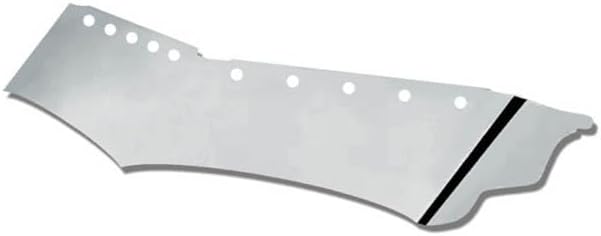 Technical Precision Replacement for Peterbilt 579 Year 2018 15IN Stainless Steel Wicked Drop Visor W/ 10 .75IN Light Holes