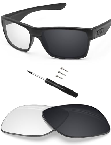 Image of BLAZERBUCK Replacement Lenses & Screws Screwdriver for Oakley TwoFace OO9189 /TwoFace Asian Fit OO9256 Sunglass