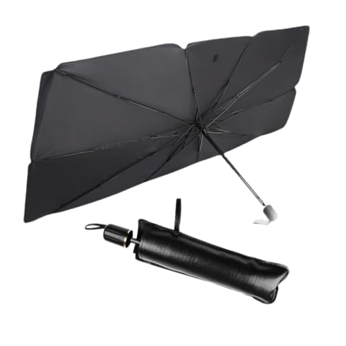 The Windshield Umbrella Windshield Sunshade Umbrella for Most Cars/SUV Foldable (Small-125X65CM)