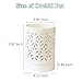 pavtner Orchid Pots with Holes,4 Inch Ceramic Orchid Pot for Repotting, Flower Planter Pot Indoor Outdoor, Breathable Slotted Orchids Planter White