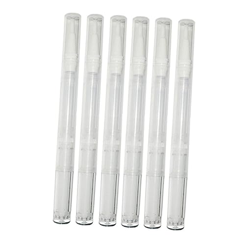 NIYANGLE 6pezzi Penne Trasparenti Per Unghie Vuota Per Per Unghie Con Contenitori Cosmetici Per Gloss Design