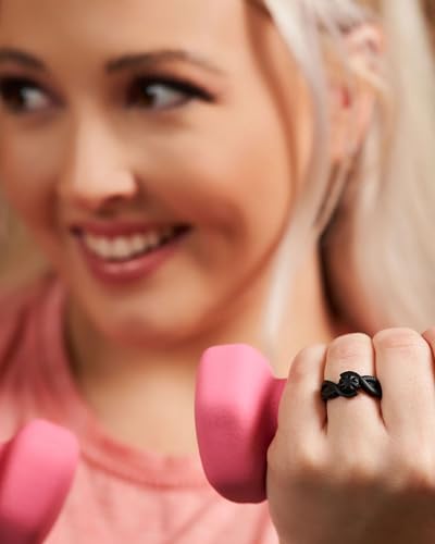 Rinfit Silicone Rings for Women - Rubber Ring Women - Bridal or Promise Rings - Round & Pear Silicone Wedding Bands - Patented Design4