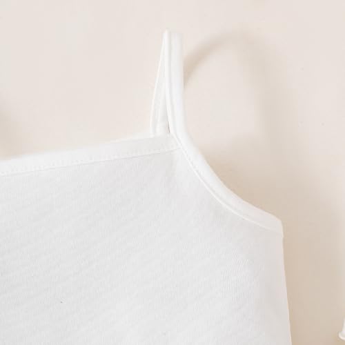 Sleeveless Onsies for Baby Girls' Bodysuits White Cotton Baby Clothes Spaghetti Strap Summer Baby Undershirt4