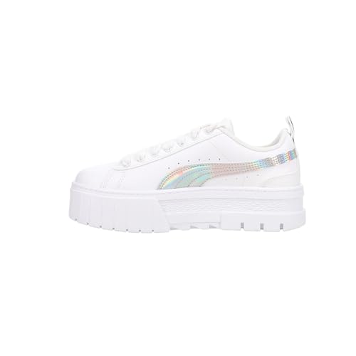 PUMA Kids Girls Mayze Iridescent Platform Sneakers Shoes Casual - White3