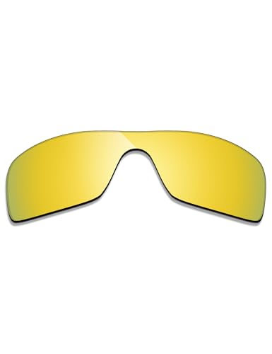 Image of Alphax 24K Gold Mirrored Polarized Replacement Lenses for Oakley Turbine Rotor OO9307 Sunglasses