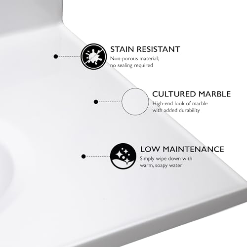 Design House 586198 Cultured Marble Vanity Top 31X19 thumb #4