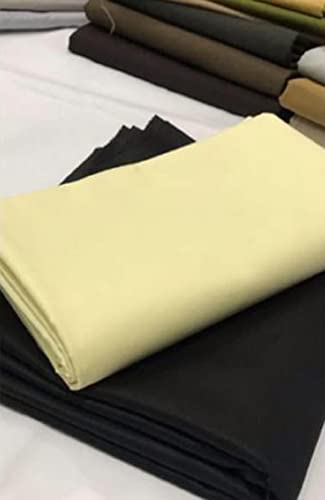 Image of Pri & Su CottLinns Combo of Cotton Shirt and Trouser Fabric Unstitched Desire (lite Yellow -90009)