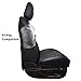 Huidasource Wrangler JK Seat Cover 4 Door, Waterproof Leather Custom Car Seat Cover, Front&Rear Seat Cushion Protector Fit for Jeep Wrangler JK 4-Door Sahara Sport Rubicon 2007-2017(Full Set/Black)