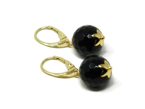 Boucles d'oreilles onyx noir, un héritage de l'artisanat d'Italie